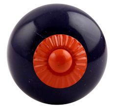 Navy Blue Round Orange Fitting Ceramic Knob